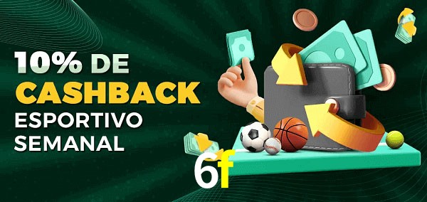 10% de bônus de cashback na 6f